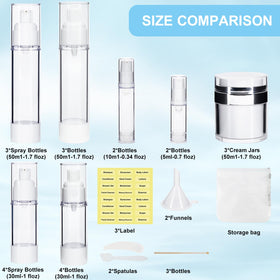 KOUWICH 1-7oz airless pump jar for precise portions of lotions.