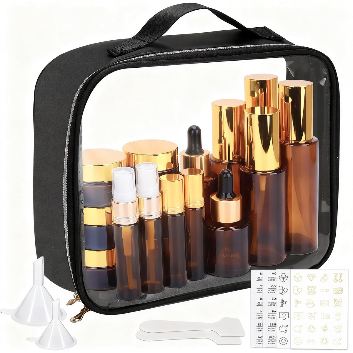 KOUWICH 20ml essential oil bottle compact travel fragrance storage