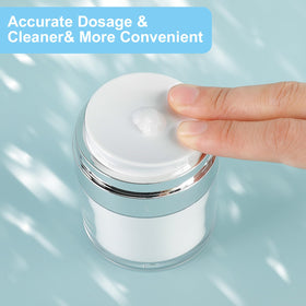 KOUWICH mini makeup containers stay organized in carry-ons and purses.