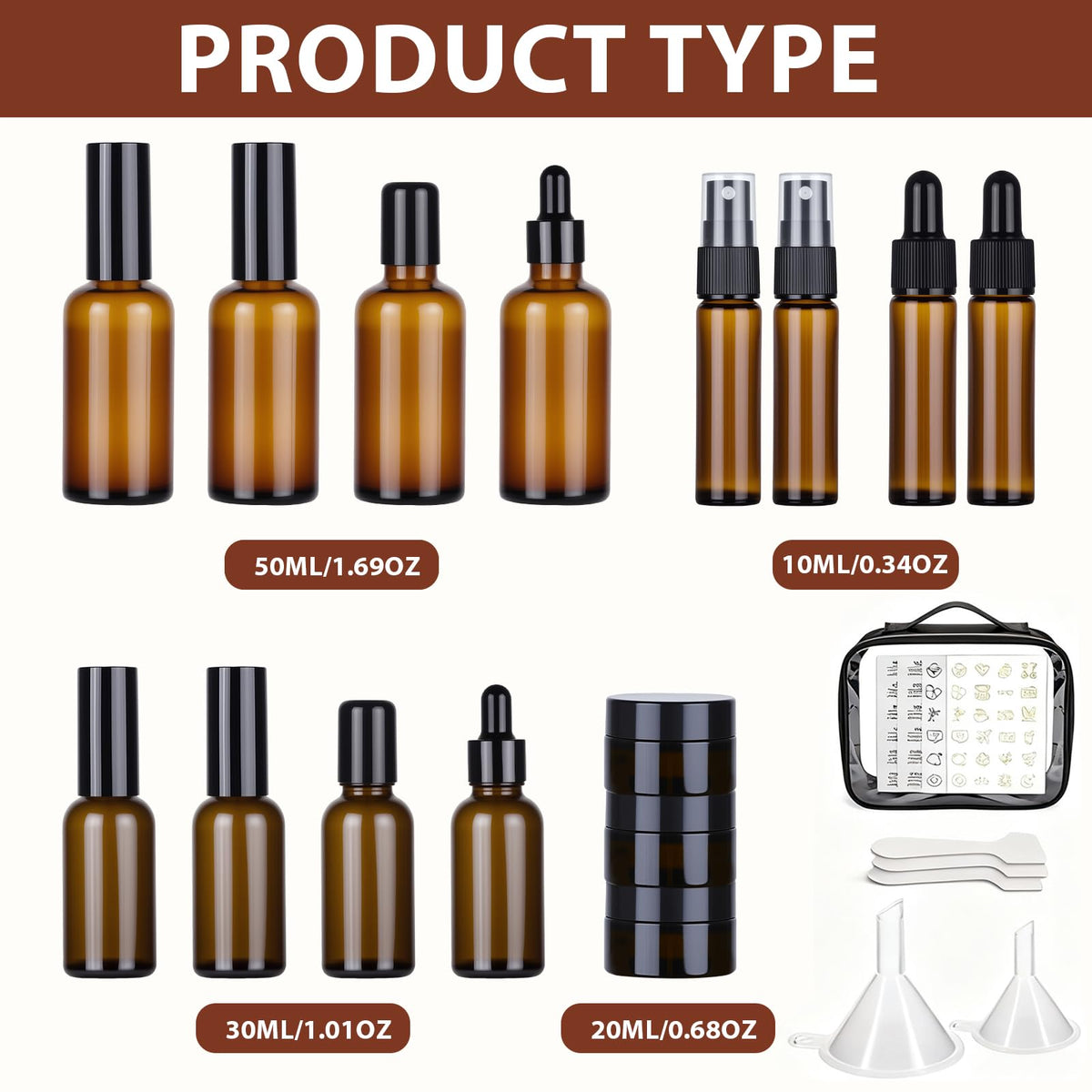 KOUWICH wide-mouth jars simplify refilling creams and serums.