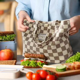 Kovewon floral tote with water bottle, lightweight daily companion