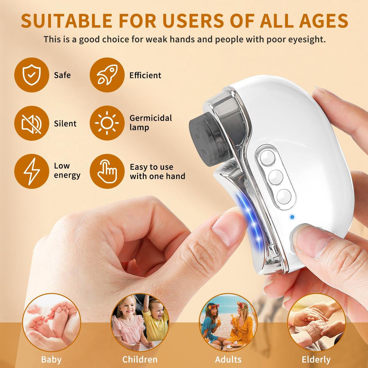KOYIOOUADO two polishing modes deliver smooth, salon-like nails at home