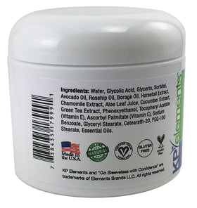 KP Elements lightweight lotion for smoother skin texture.
