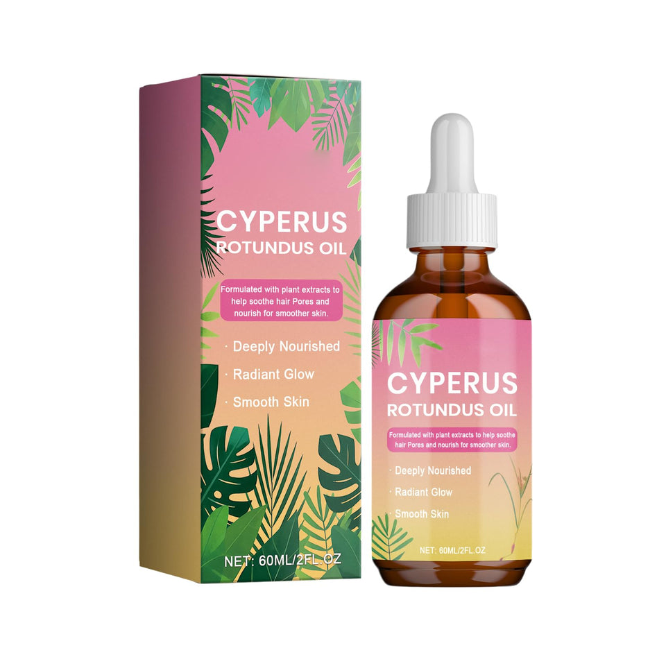 KPEBN Cyperus Rotundus Oil bottle with pump for easy application.