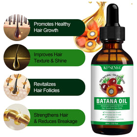 KPNEMA Batana oil for hair growth application, nourishes roots