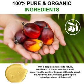 KPNEMA Batana oil hair nourishment close-up, enhances elasticity and luster