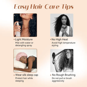 KRALER deep-wave crochet hair extensions 20in delivering dramatic length and easy upkeep