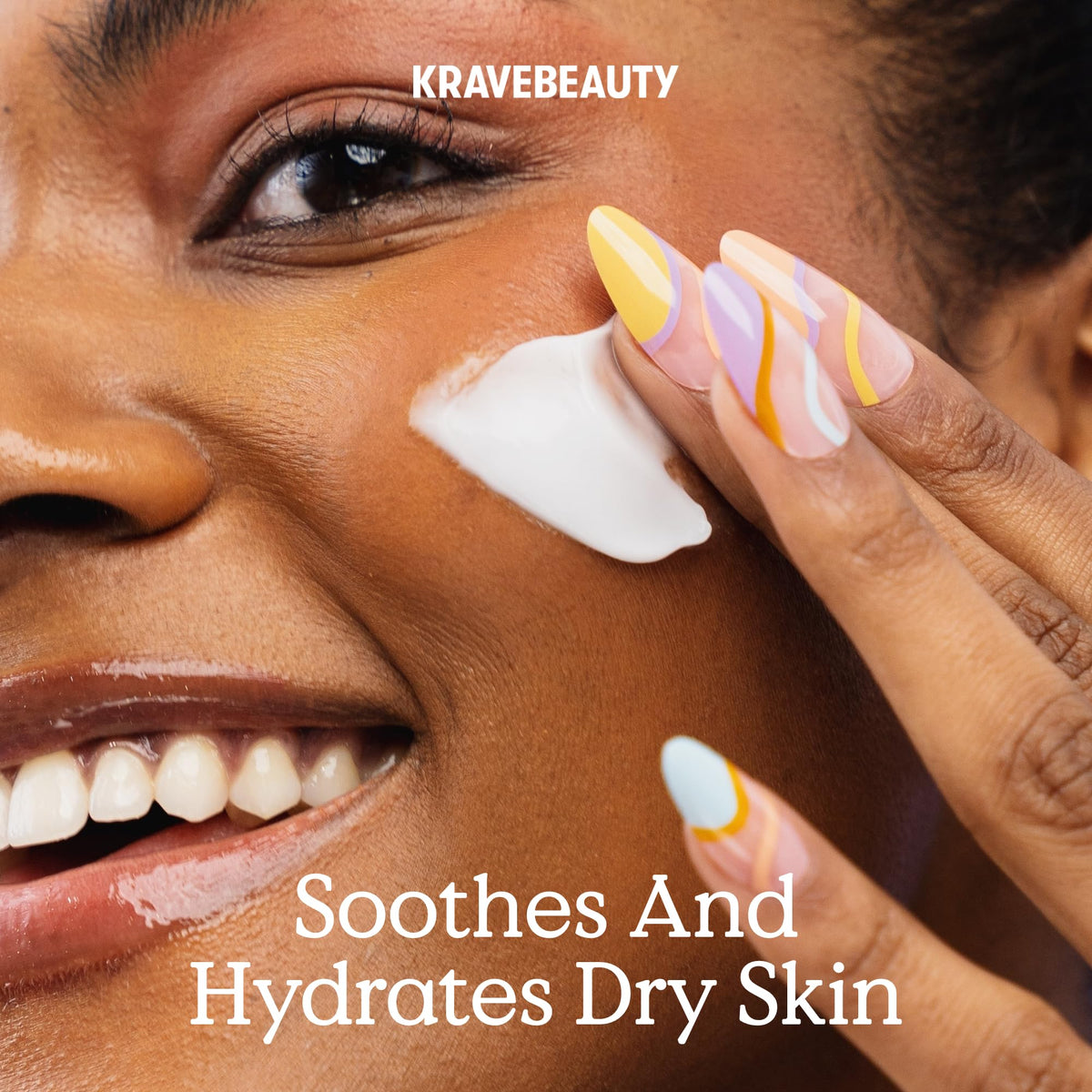 Fragrance-free label on KraveBeauty product signals skin-friendly care for fragrance-sensitive users.