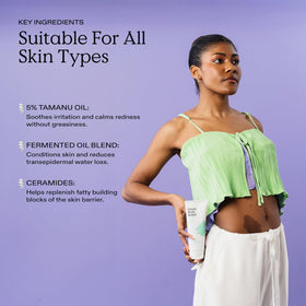 KraveBeauty Great Body Relief being massaged in shows quick absorption.