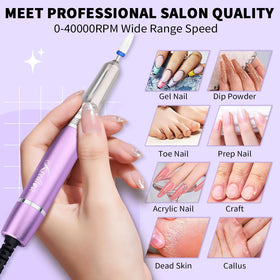 Kredioo nail drill 2-way charging base for convenient charging.