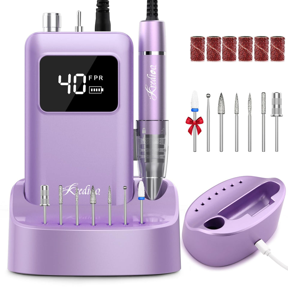 Kredioo nail drill brushless motor for quiet, durable professional manicures.