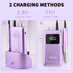 Kredioo nail drill ultra-silent design reduces workplace noise.