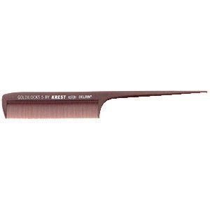 Krest Goldilocks G5 rattail comb with extra-fine teeth for precise sectioning and heat resistance.