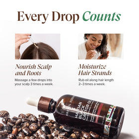 Kreyol Essence oil application on the scalp promotes gentle penetration and conditioning.