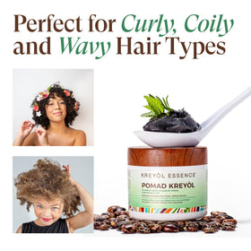 Kreyol Essence Haitian Black Castor Oil highlighting body and shine
