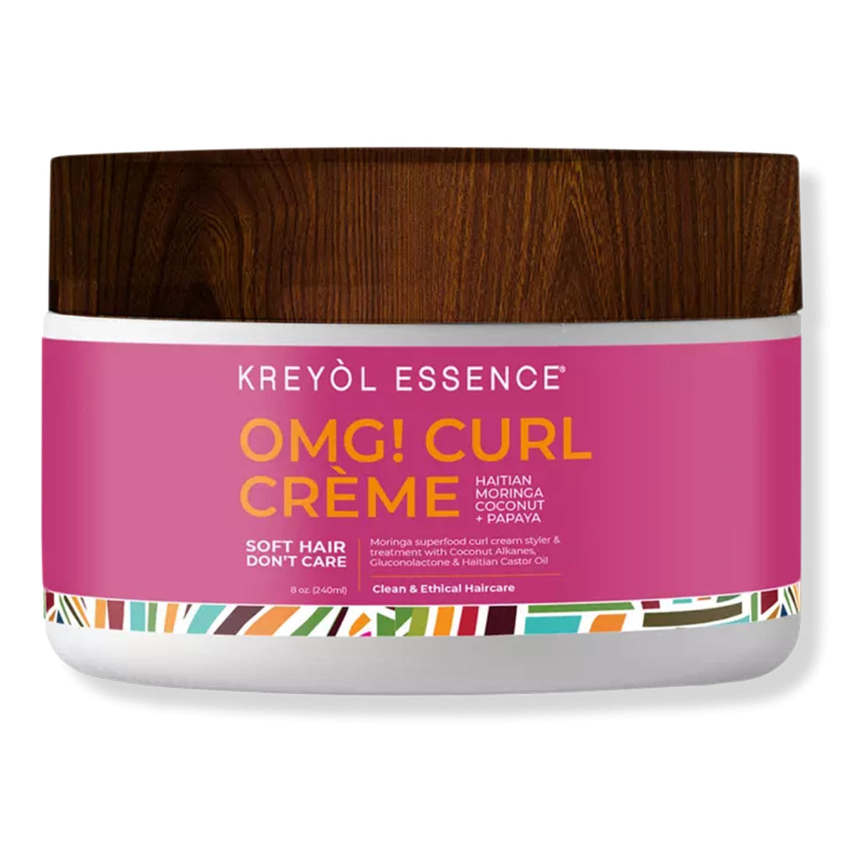 Kreyol Essence Moringa Styling OMG Curl Creme bottle pour defines soft curls