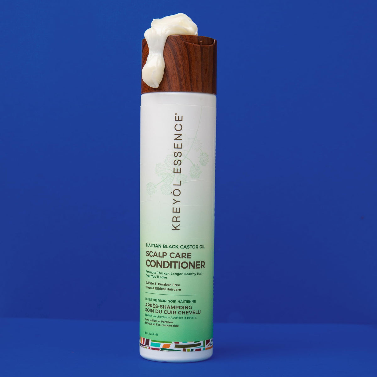 Kreyol Essence soft shine close-up on hair after conditioner use