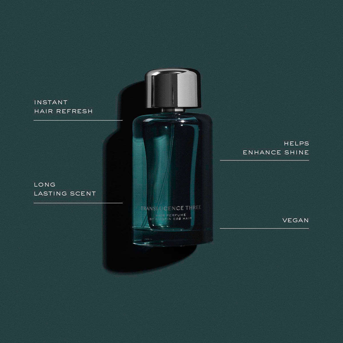 Kristin Ess Translucence Three spray demonstrates quick refresh and subtle shine