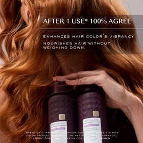 Kristin Ess+ soybean oil moisture bottle showing frizz control and smooth results.