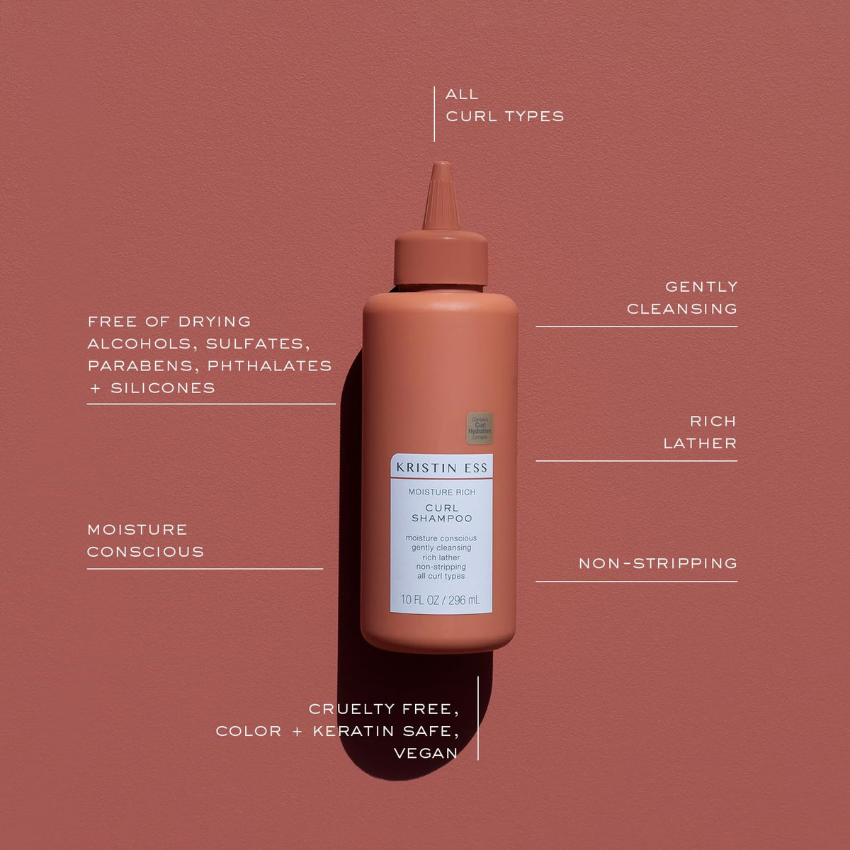 Kristin Ess Ultra Hydrating Curl Leave-In Cream jar defines and smooths curls without weighing down.