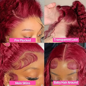 KRKRYQ 13x6 HD lace front provides natural hairline and seamless parting