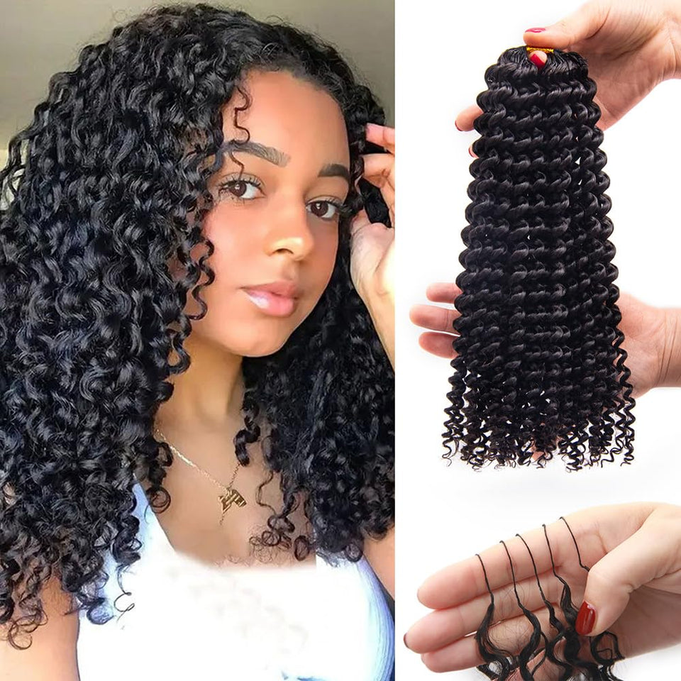 KRN Feather Crochet Hair 16in length for natural-looking braids and lightweight wear