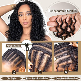 KRN Feather Crochet Hair durable and reusable with proper care