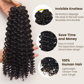 KRN pre-separated strands ease detangling during installation.