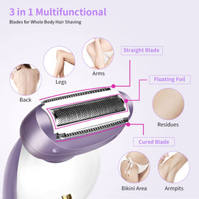 Krovena replacement shaver head with high-performance blades for smooth shaving
