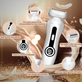 Krovena 3-blade system delivers efficient shaving across contours.
