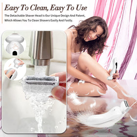 Krovena razor LED light aids precise grooming in dim areas.
