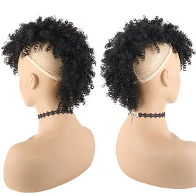 KRSI Afro High Puff on model demonstrates secure fit and stylish silhouette.