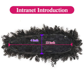 KRSI clip-in ponytail with six clips ensures quick, secure attachment.