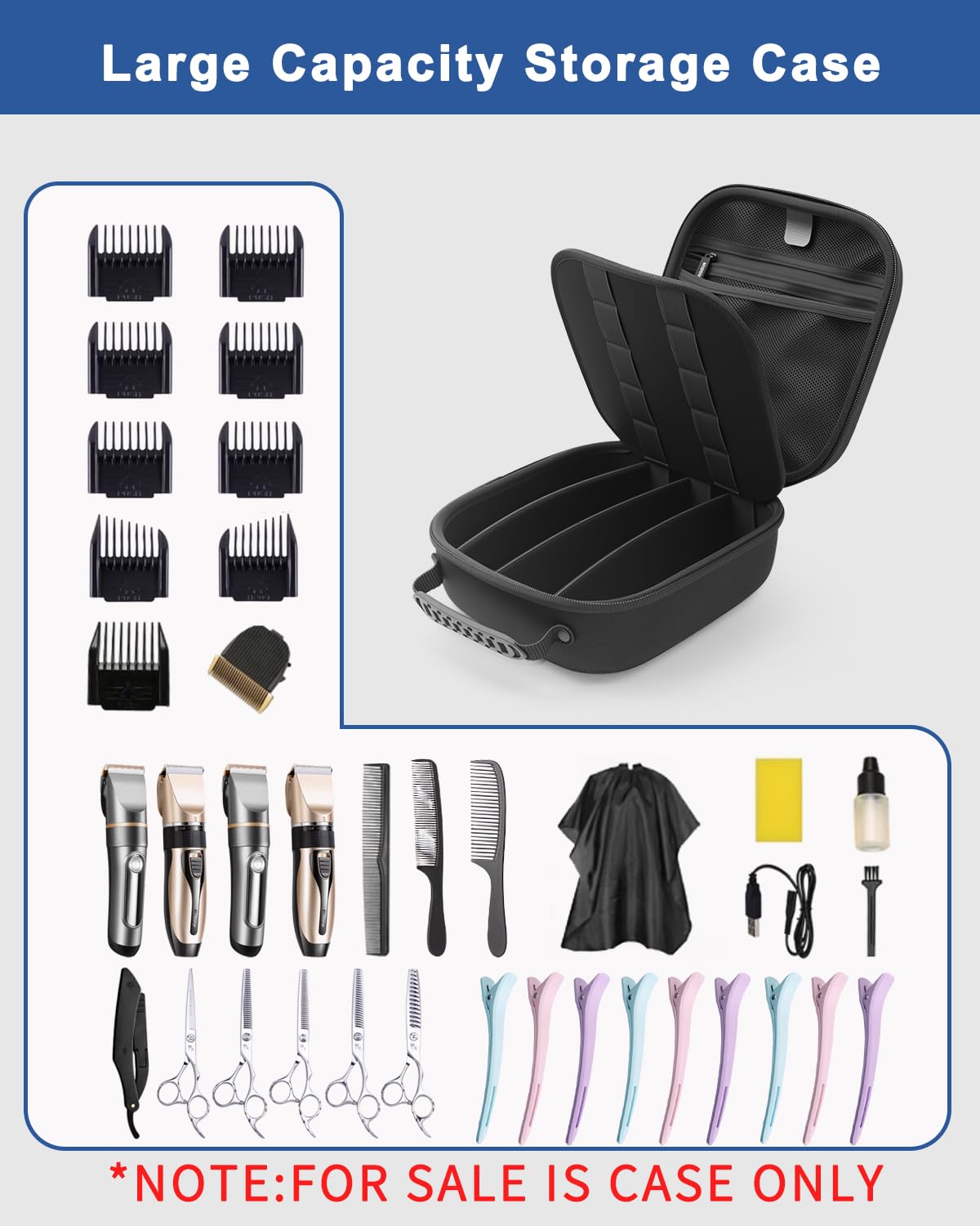 Krypthos durable EVA shell protects clippers from shocks and bumps.