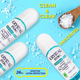KRYSTAL STONE Roll-On in action demonstrates quick-dry, non-sticky application