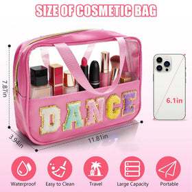KRYZMET bag highlighting large capacity for cosmetics and dance accessories.