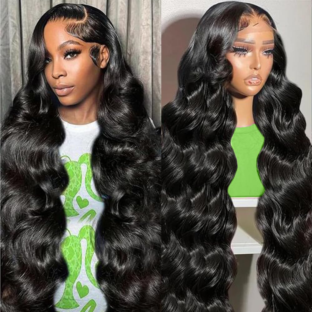 KTOOYKE 13x6 HD lace front wig with body wave for long-lasting volume.