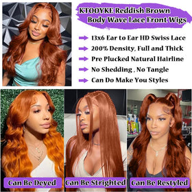 KTOOYKE body wave texture on 13x6 HD frontal for versatile styling
