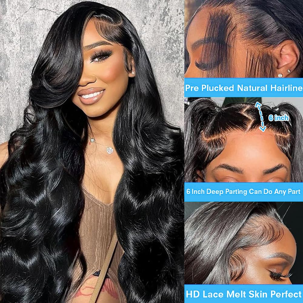 KTOOYKE pre-plucked hairline with baby hairs for seamless styling.