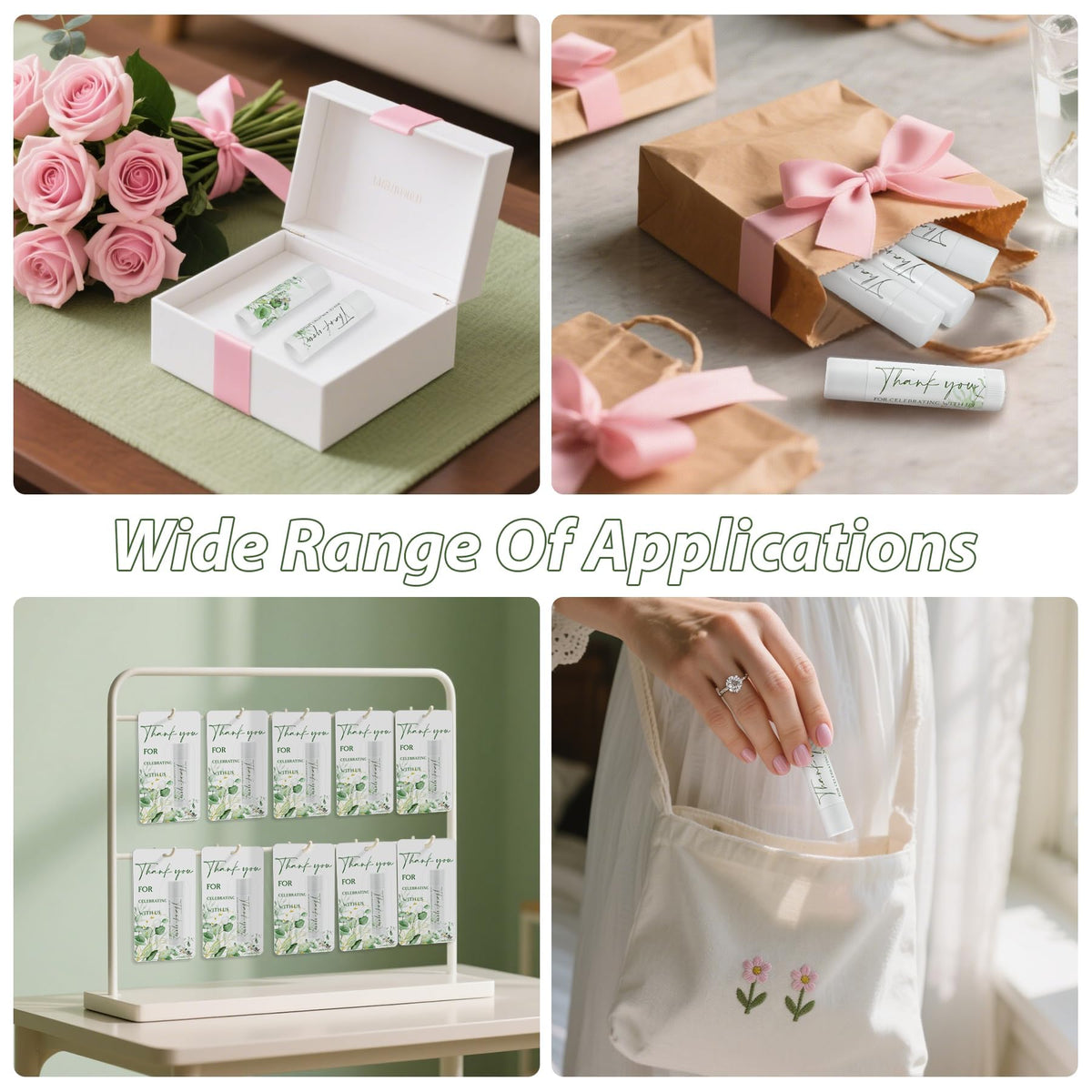 Kuabiz bulk lip balm for purses, ensure ready-to-share gifts at events.
