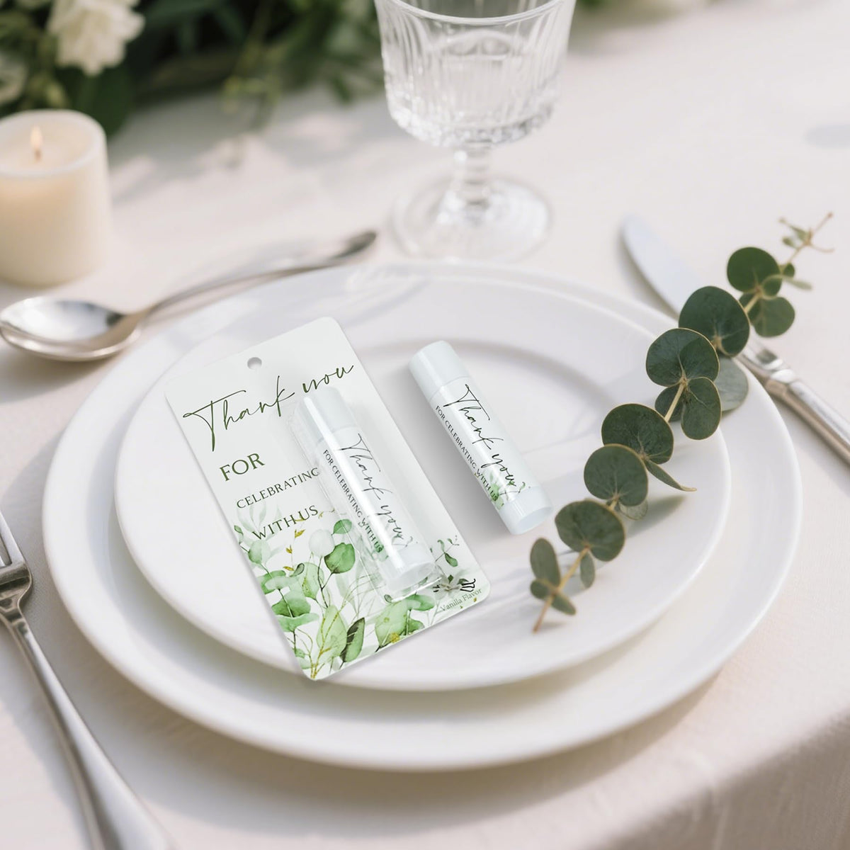 Kuabiz closeup vanilla lip balm twist, easy to apply for on-the-go moisturization.