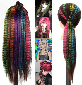 Kudois stripe printed wig offers realistic texture close to natural hair