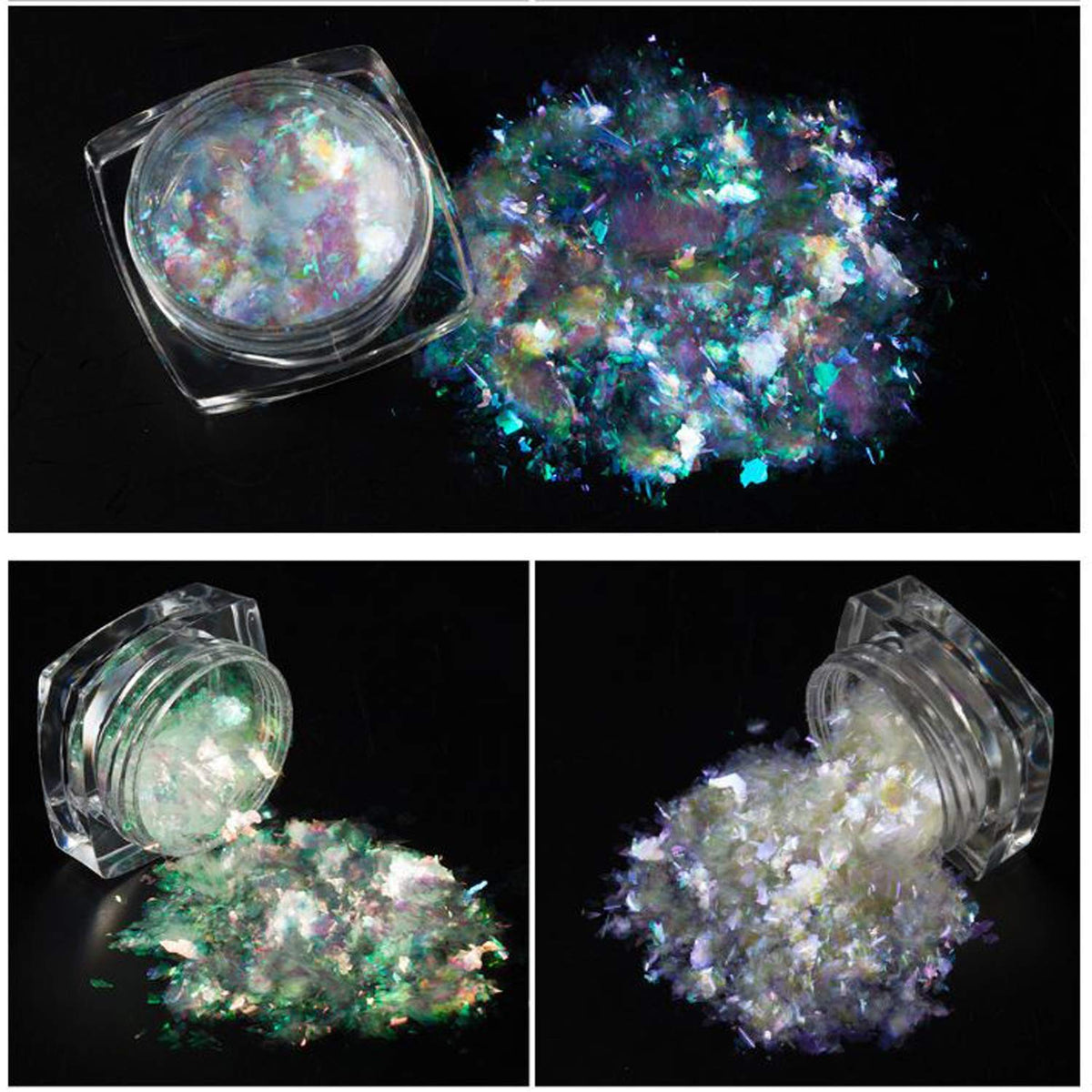 KUKA chameleon glitter flakes jar 4 for durable, long-lasting sparkle