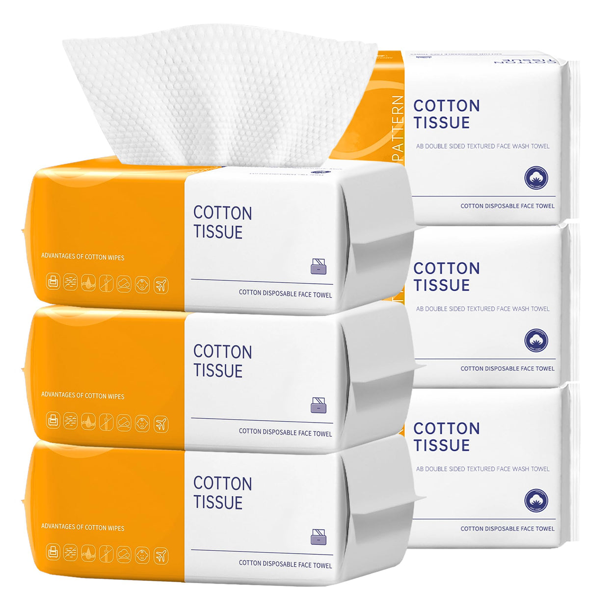 KUKEO disposable face towels close-up showing ultra-soft texture for sensitive skin.
