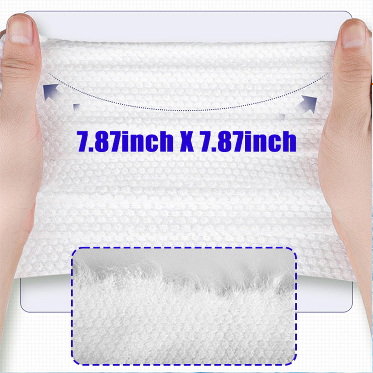KUKEO disposable towels used for makeup removal and cleansing.