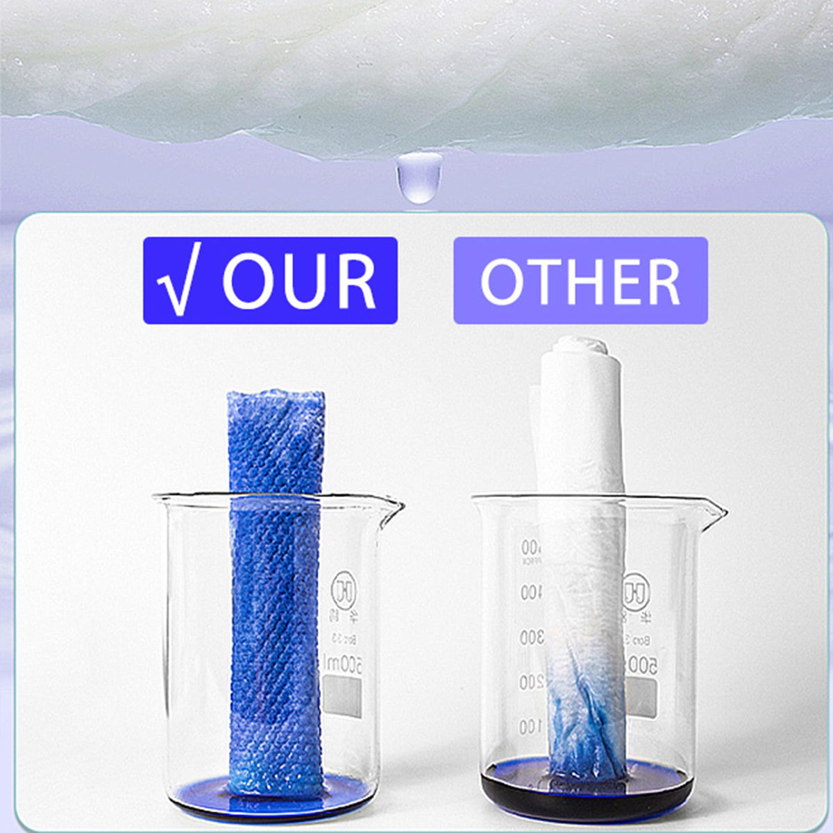 KUKEO travel-ready towels shown for on-the-go cleaning.