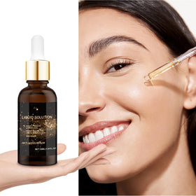 KUKSY Olavita serum being dispensed onto fingertips for application.