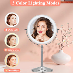 KuMers USB rechargeable mirror provides power on the go without cords