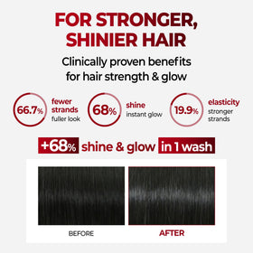 KUNDAL anti hair loss shampoo foaming-lather demonstrates gentle cleansing.