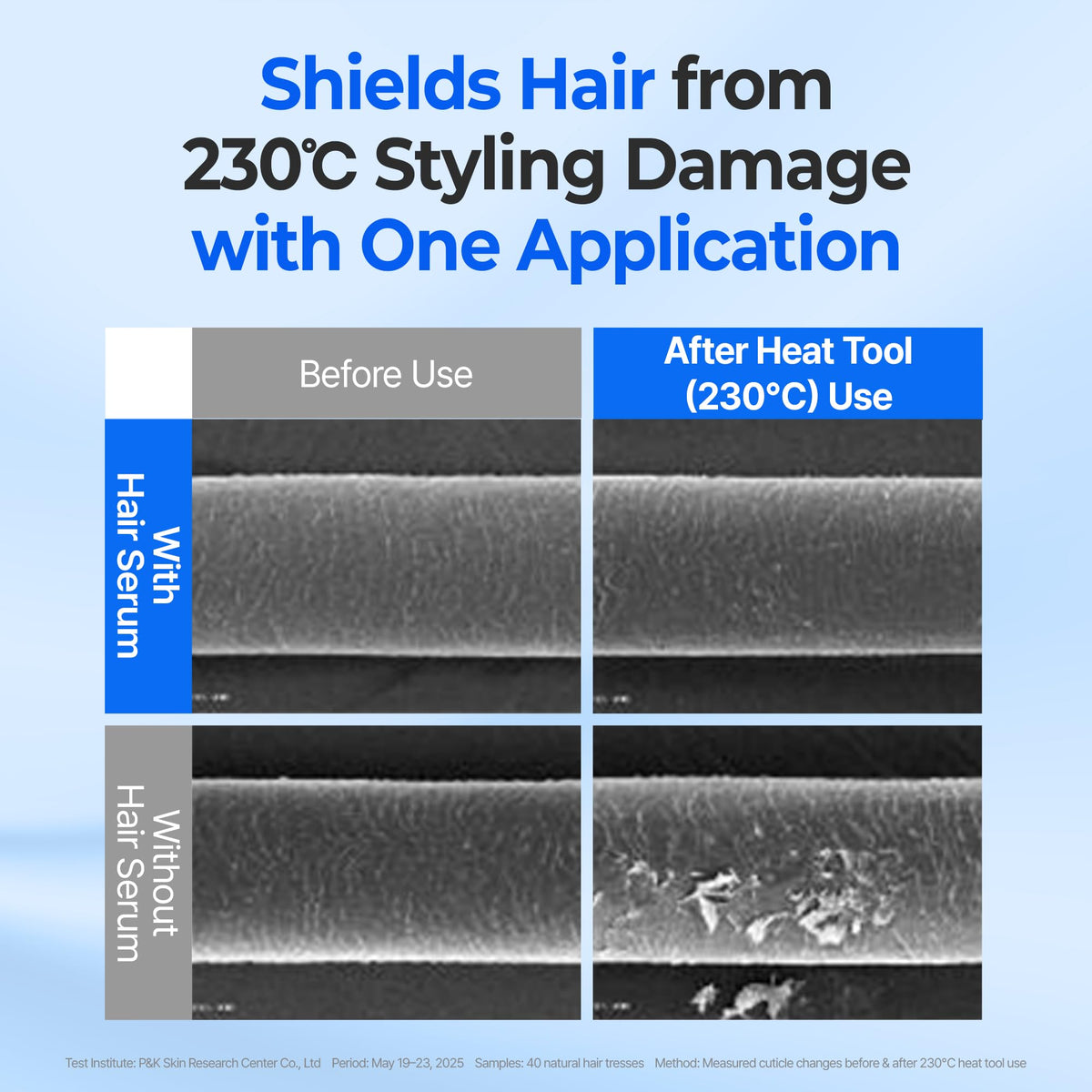 KUNDAL Blossom Breeze packaging beside shiny, hydrated hair